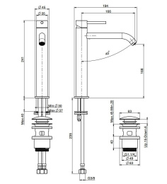 FIMA Carlo Frattini Spillo Steel F3071LINOX Смеситель для раковины