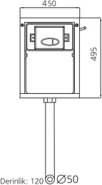 Унитаз приставной SantiLine (SL-5020+SL-02)