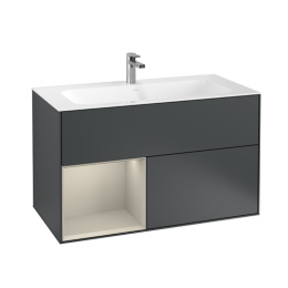 Villeroy Boch Finion F030HHHG Тумба под раковину 996х498 мм (sand matt/midnight blue matt)