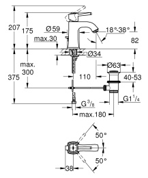 Смеситель для раковины Grohe Grandera 23303