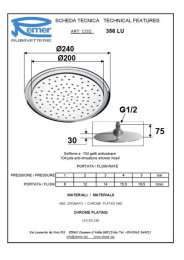 Remer SHOWERS RR356LU Душевая головка с шарнирным соединением