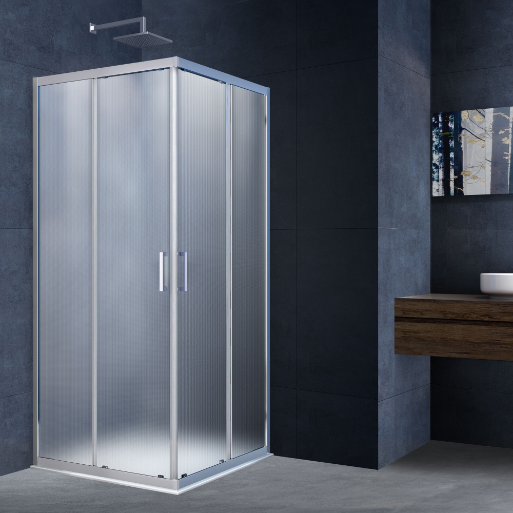 Фото Душевой уголок Vincea Alpha (VSS-3AL900MT) хром