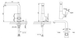 Фото Смеситель для кухни Bravat Waterfall (F773107C-1)
