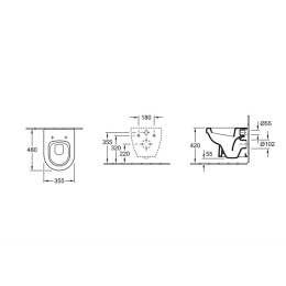 Подвесной унитаз Villeroy Boch Omnia Architectura 568210R1