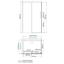 Фото Душевой уголок WasserKRAFT Kammel 18S07 120x90 Хром