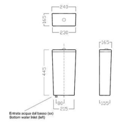 Фото Бачок для унитаза Hatria Sculture (Y0FS01) белый