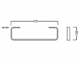 Фото Крепеж для держателя полотенца Hatria Susan (Y0K601) хром