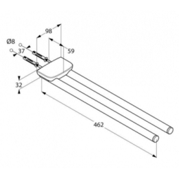 Фото Держатель полотенца Kludi Ambienta (5397705) хром