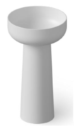 Фото Раковина напольная DEA Design Pedestal Basin (DD2027 480 18) белый матовый