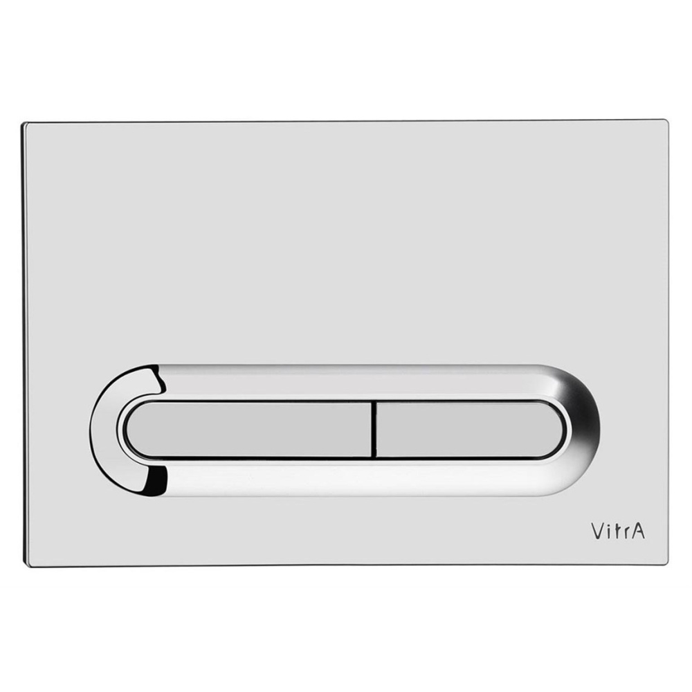 Инсталляция Vitra 748-5800-01 с клавишей смыва 740-0780, хром Vitra (748-5800-01/740-0780) хром, бел
