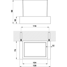 Фото Стакан для зубных щеток Cisal Quad QU09050021, хром