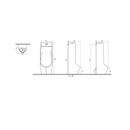 Фото Писсуар SantiLine (SL-6005) белый