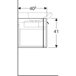 Geberit My day 824101000 Тумба для раковины, с ящиками выдвижными