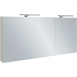 Зеркальный шкаф Jacob Delafon Ola 140 EB789RU-G1C с подсветкой Белый глянцевый