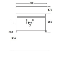 Консоль под раковину Galassia Plus Design (6042)