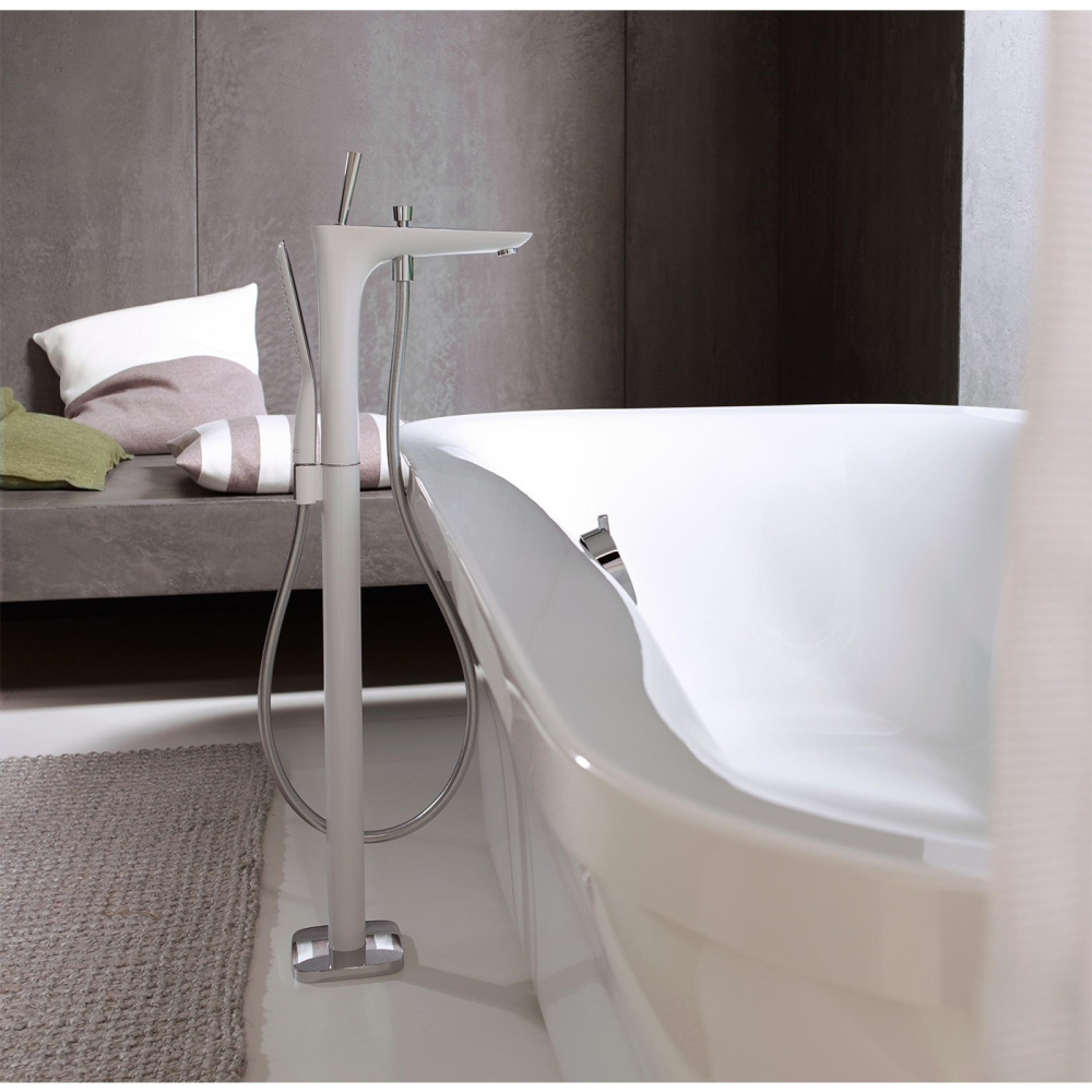 Смеситель для ванны Hansgrohe PuraVida (15473400) хром, белый