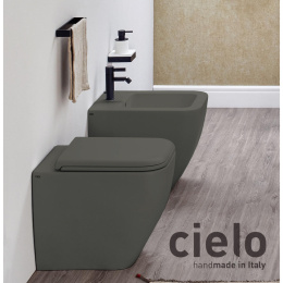 Ceramica CIELO Shui Comfort SHCOVAKTRCM - Унитаз напольный пристенный 55*38 см, Rimless безободковый