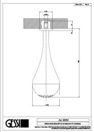 Фото Верхний душ Gessi Goccia (33751#031) хром
