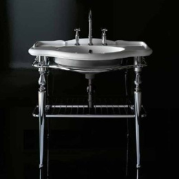 Фото Консоль под раковину Globo Paestum (PATC22) хром