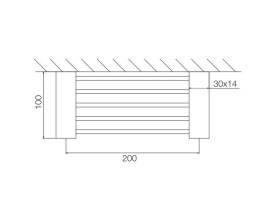 FIMA Carlo Frattini Quadra F6028CR Металлическая полка 60 см