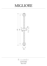 Штанга для душа Migliore Minimal 20182 хром