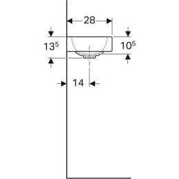 Geberit iCon xs 124736000 Раковина, подвесная