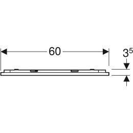 Фото Зеркало Geberit Option Plus 501.071.00.1, 60 х 70 см, со светодиодной подсветкой