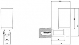 Фото Стакан для щеток Gessi Emporio (38809-299) черный, матовый