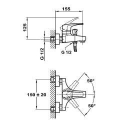 Teka MB2 4012102 Смеситель для ванны