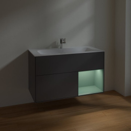 Villeroy Boch Finion F040GMGK Тумба под раковину 996х498 мм (olive matt/anthracite matt)