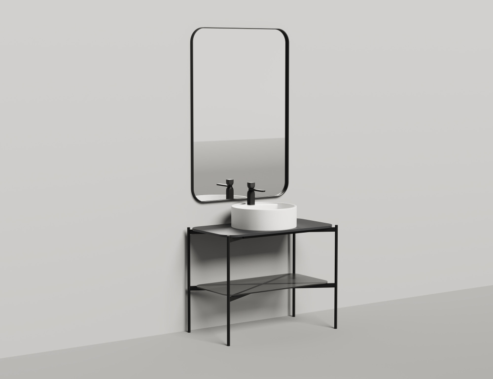 Консоль под раковину Salini Grazia (27G110) черный