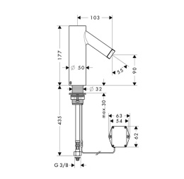 Фото Axor Starck 10106000 Бесконтактный смеситель для раковины