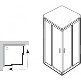 Душевой уголок Ravak Blix (1XV70100ZG)