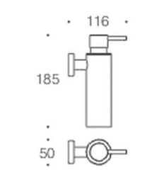 Фото Диспенсер Colombo PLUS W4981.CR настенный, хром