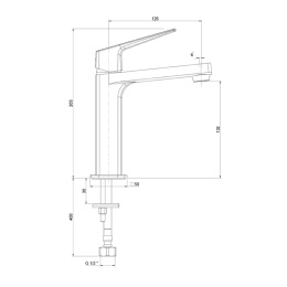 Фото Смеситель для раковины Paini Bari RTYO205 черный