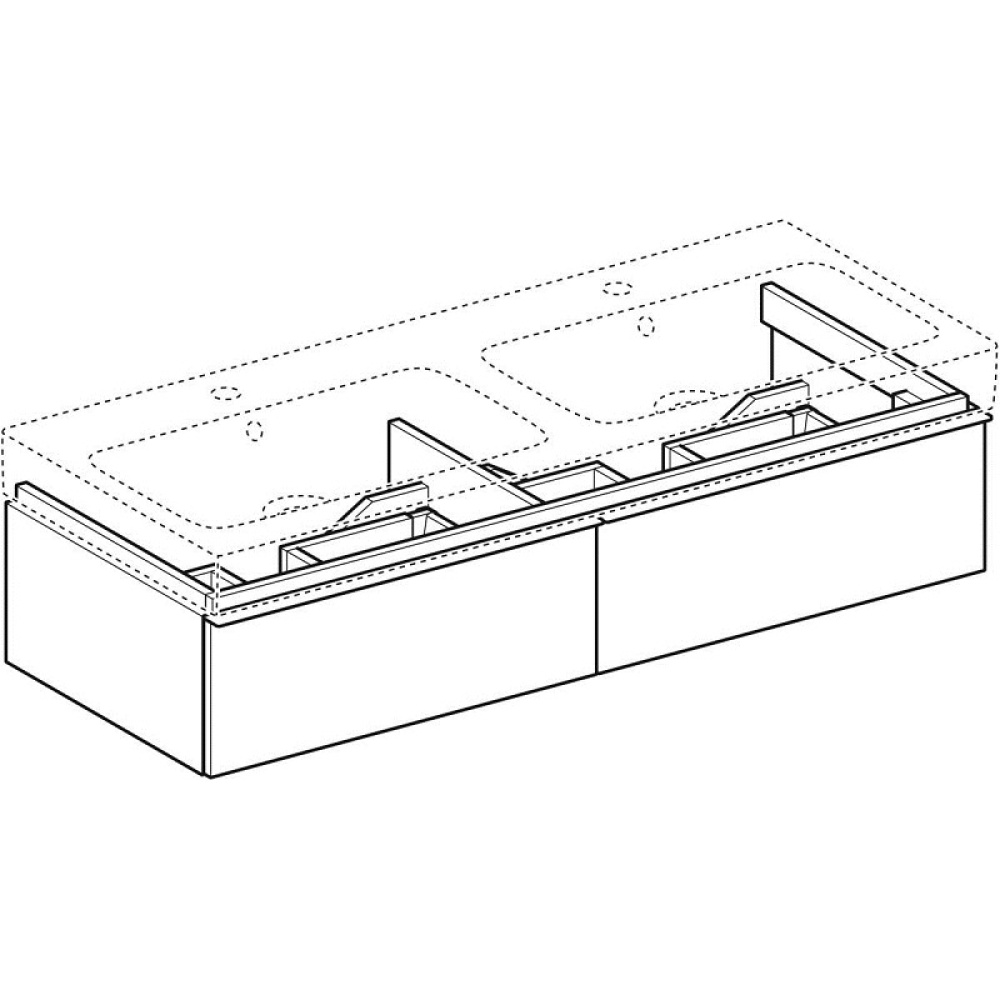 Geberit iCon 840222000 Тумба для раковины, с ящиками выдвижными