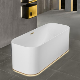 Квариловая ванна Villeroy&Boch Finion 170 x 70 (UBQ177FIN7A200V101) фурнитура шампань