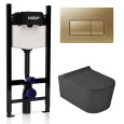 KIT VSMG 5486NEMT Slim P1 Комплект инсталляции 4 в 1, WINNER S BLOCK VS0853202, унитаз MEG11PRO 5486