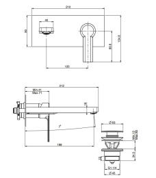 FIMA Carlo Frattini Mast F3141LX5CR Смеситель для раковины