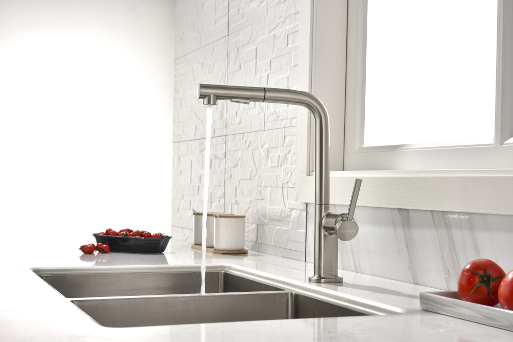 Смеситель для кухни Paulmark Neo (Ne214419-Ni) никель