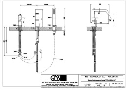 Фото Смеситель для ванны Gessi Rettangolo (26137#031) хром