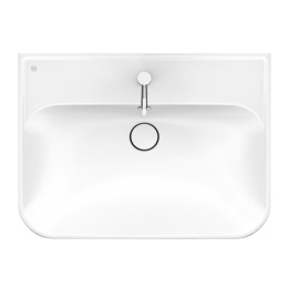 Тумба с раковиной Burgbad Iveo SFEY080F2833G0169C0001*1 80 с подсветкой тумбы, белый глянец