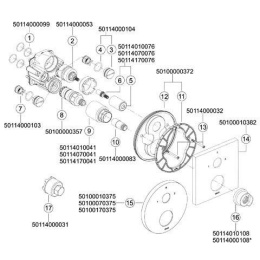 Смеситель для ванны Keuco Edition 300 53074010181, хром