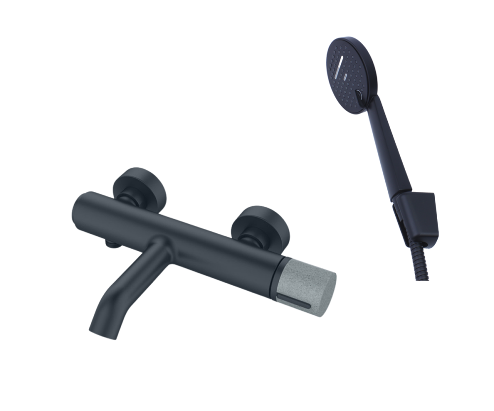 Фото Комплект для ванны Bronze de Luxe Focus (24603BG) черный