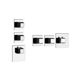 Фото Внешняя часть термостатического смесителя Gessi Mimi (43244#031) хром