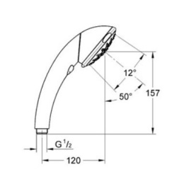 Ручной душ Grohe Movario 28390 000 Trio