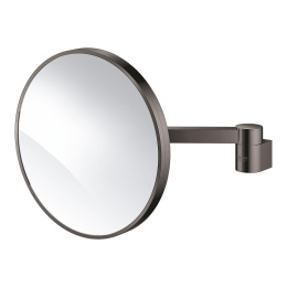 Косметическое зеркало Grohe Selection 41077A00 с увеличением в 7 раз, черный графит глянец