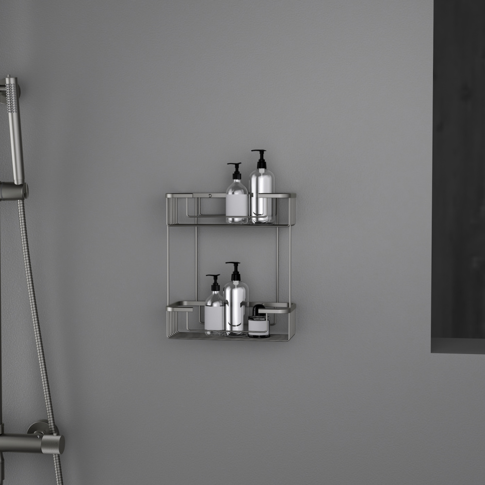 Фото Полка двойная Timo Saona 13083/18 черное золото