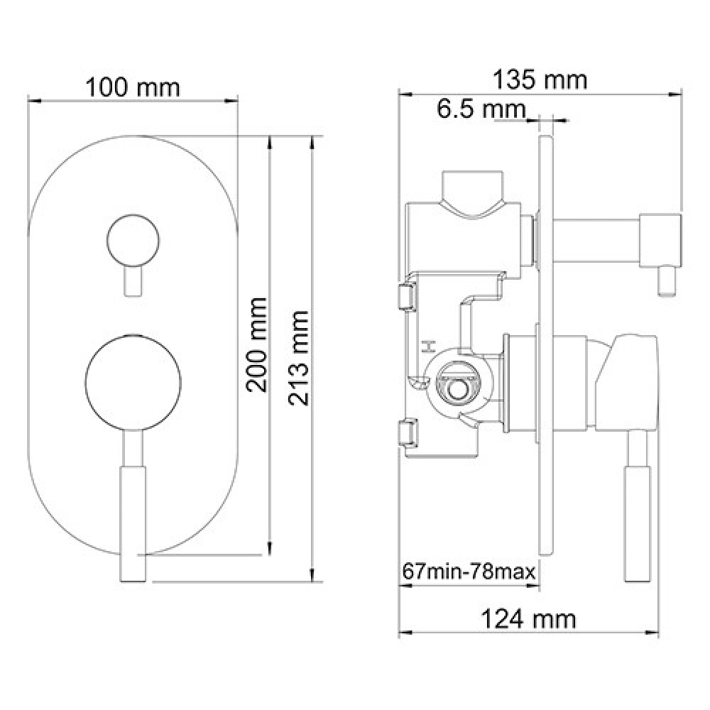 WasserKRAFT Wern 4241 Смеситель для ванны и душа