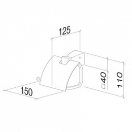 Фото Держатель туалетной бумаги Villeroy&Boch Square (83.510.910.00) хром